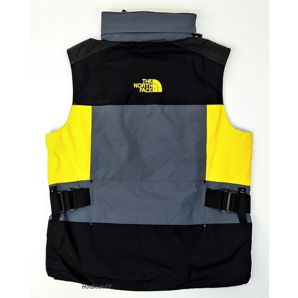 The North Face STEEP TECH Unisex Apogee Hooded Shell Ski Vest Yellow/Black  NEW - Picture 2 of 14